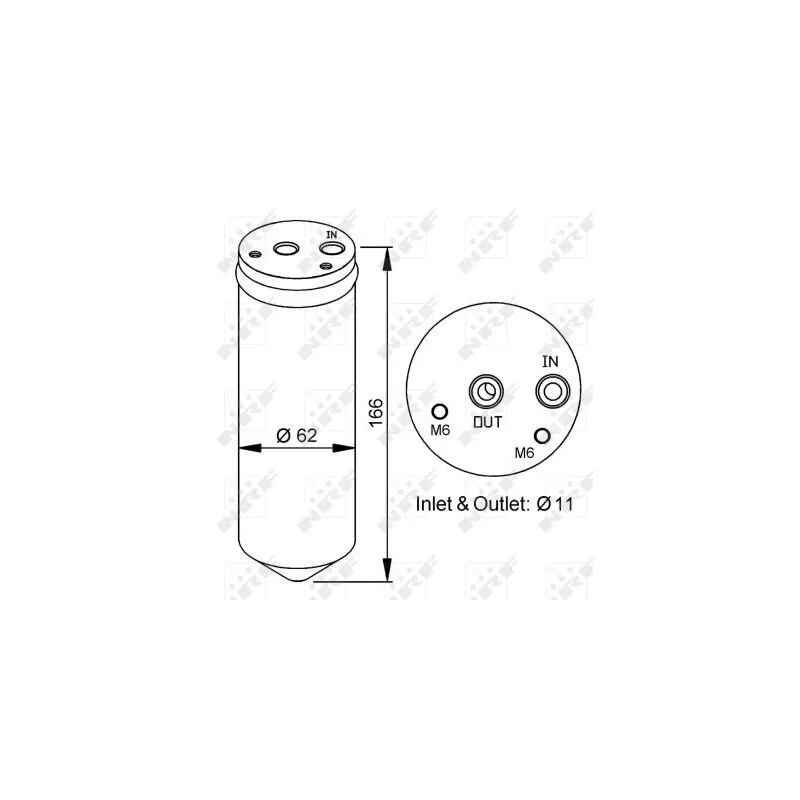 Filtre déshydratant, climatisation NRF 33195