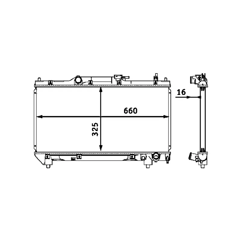 Radiateur, refroidissement du moteur MAHLE CR 544 000S
