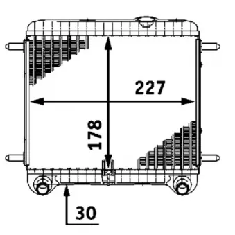 Radiateur, refroidissement du moteur MAHLE
