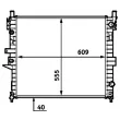 Radiateur, refroidissement du moteur MAHLE CR 554 000S - Visuel 1