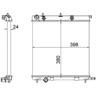 Radiateur, refroidissement du moteur MAHLE CR 556 002S
