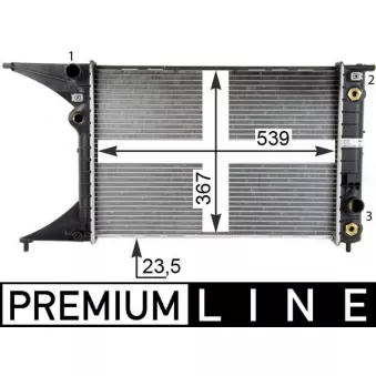 Radiateur, refroidissement du moteur MAHLE CR 559 000P