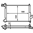 Radiateur, refroidissement du moteur MAHLE CR 563 000S - Visuel 1