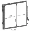 Radiateur, refroidissement du moteur MAHLE CR 565 000P - Visuel 2