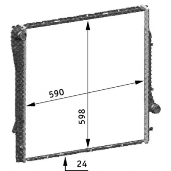 Radiateur, refroidissement du moteur MAHLE CR 566 000S