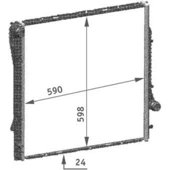 Radiateur, refroidissement du moteur MAHLE CR 567 000P