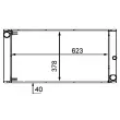 Radiateur, refroidissement du moteur MAHLE CR 572 000P - Visuel 2