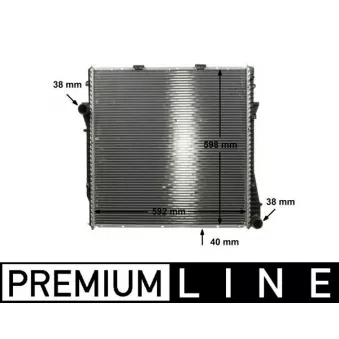 Radiateur, refroidissement du moteur MAHLE CR 573 000P