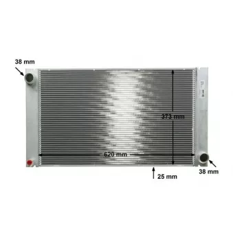 Radiateur, refroidissement du moteur MAHLE CR 578 000P