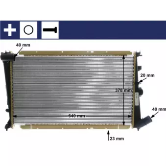 Radiateur, refroidissement du moteur MAHLE CR 586 000S