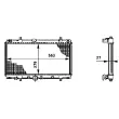 Radiateur, refroidissement du moteur MAHLE CR 590 000S - Visuel 2
