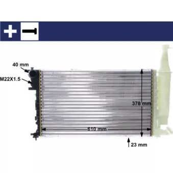 Radiateur, refroidissement du moteur MAHLE CR 595 000S