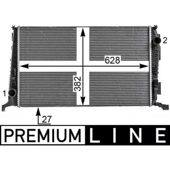 Radiateur, refroidissement du moteur MAHLE CR 6 000P