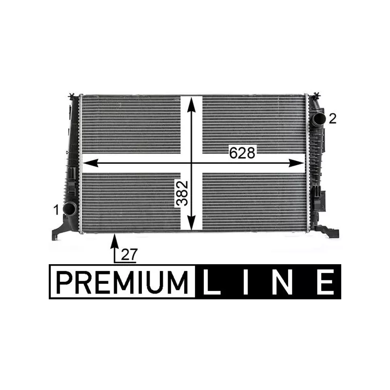 Radiateur, refroidissement du moteur MAHLE CR 6 000P