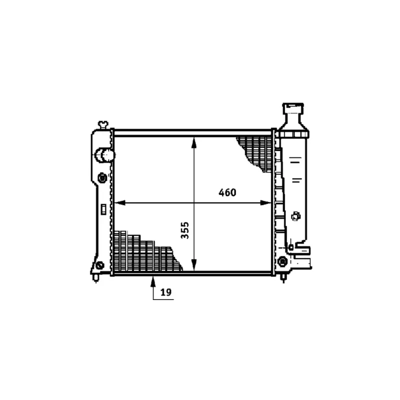 Radiateur, refroidissement du moteur MAHLE CR 601 000S