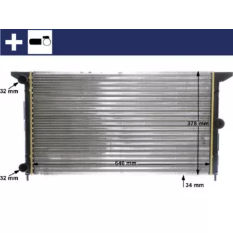 Radiateur, refroidissement du moteur MAHLE CR 607 000S