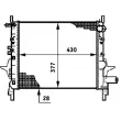 Radiateur, refroidissement du moteur MAHLE CR 614 000P - Visuel 1