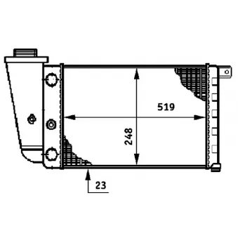 Radiateur, refroidissement du moteur MAHLE CR 617 000S