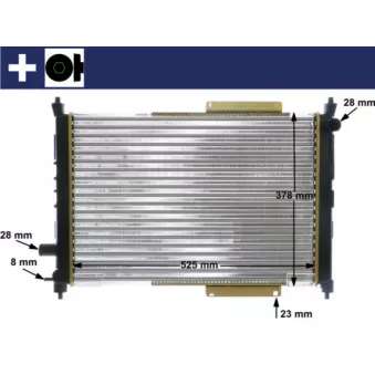 Radiateur, refroidissement du moteur MAHLE CR 622 000S
