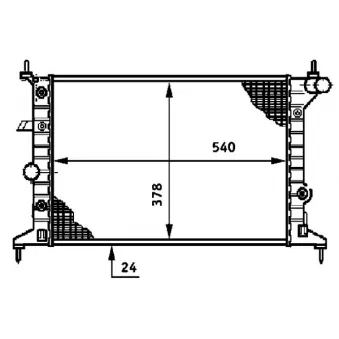 Radiateur, refroidissement du moteur MAHLE CR 635 000S