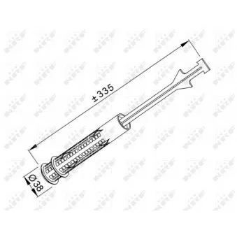 Filtre déshydratant, climatisation NRF 33352