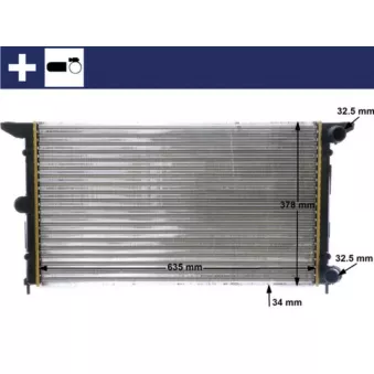 Radiateur, refroidissement du moteur MAHLE CR 641 000S