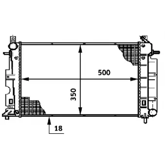 Radiateur, refroidissement du moteur MAHLE