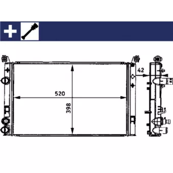 Radiateur, refroidissement du moteur MAHLE CR 645 000S