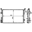 Radiateur, refroidissement du moteur MAHLE CR 645 000S - Visuel 2