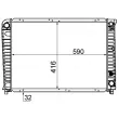Radiateur, refroidissement du moteur MAHLE CR 654 000S - Visuel 1