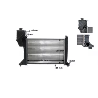 Radiateur, refroidissement du moteur MAHLE CR 677 000S