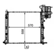 Radiateur, refroidissement du moteur MAHLE CR 681 000P - Visuel 2