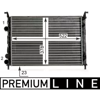 Radiateur, refroidissement du moteur MAHLE