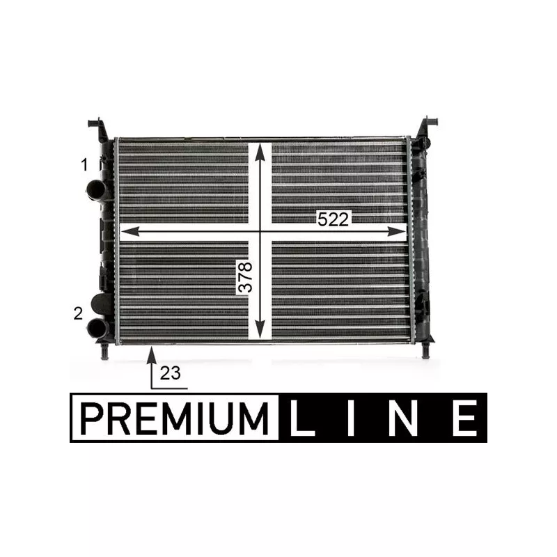 Radiateur, refroidissement du moteur MAHLE CR 7 000P