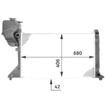Radiateur, refroidissement du moteur MAHLE CR 711 000S