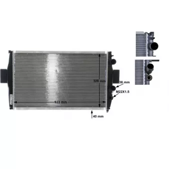 Radiateur, refroidissement du moteur MAHLE CR 739 000S