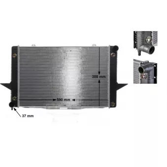 Radiateur, refroidissement du moteur MAHLE CR 764 000S