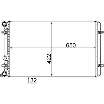 Radiateur, refroidissement du moteur MAHLE CR 769 000S