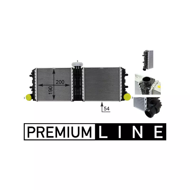 Radiateur, refroidissement du moteur MAHLE CR 77 000P