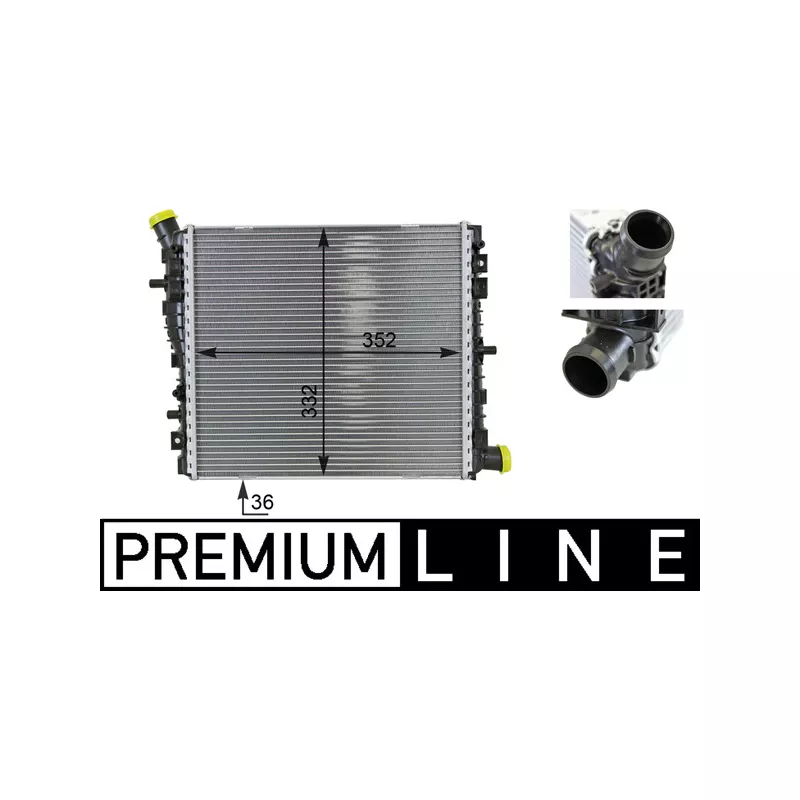 Radiateur, refroidissement du moteur MAHLE CR 78 000P