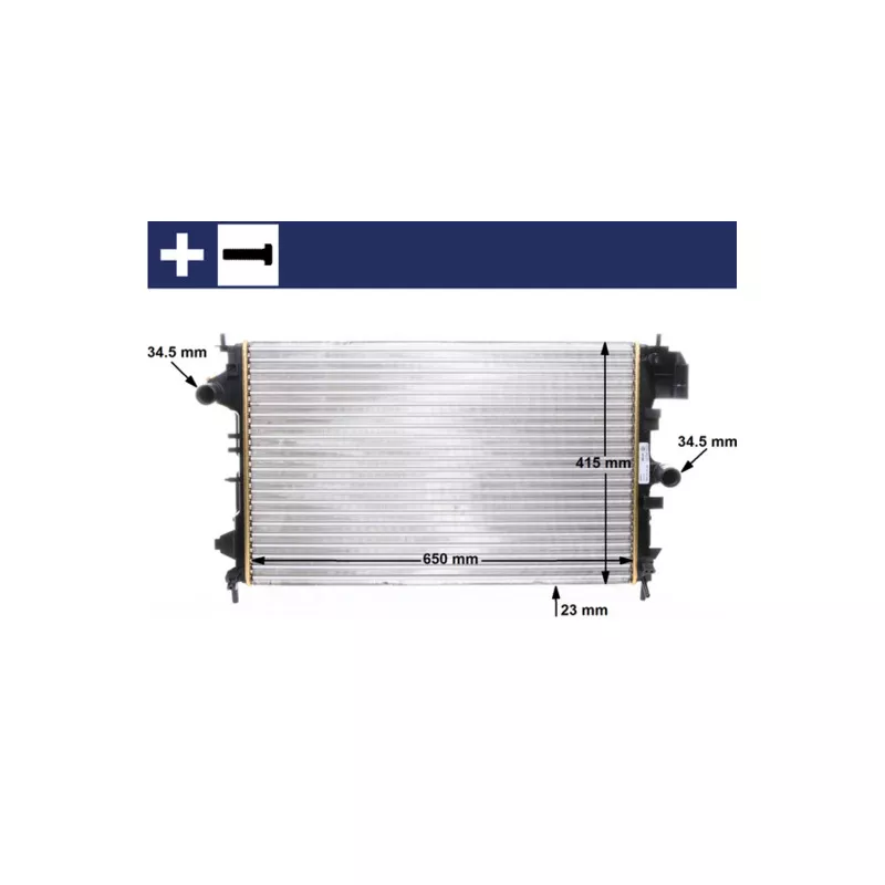 Radiateur, refroidissement du moteur MAHLE CR 8 000S