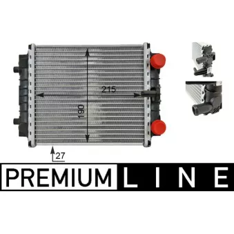 Radiateur, refroidissement du moteur MAHLE CR 80 000P