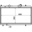 Radiateur, refroidissement du moteur MAHLE CR 800 000S - Visuel 1