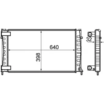 Radiateur, refroidissement du moteur MAHLE