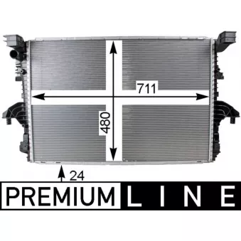 Radiateur, refroidissement du moteur MAHLE CR 805 000P