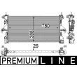 Radiateur, refroidissement du moteur MAHLE CR 808 000P - Visuel 1