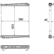 Radiateur, refroidissement du moteur MAHLE CR 818 000P - Visuel 2