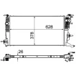 Radiateur, refroidissement du moteur MAHLE CR 840 000S - Visuel 1