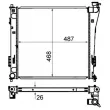 Radiateur, refroidissement du moteur MAHLE CR 848 000S - Visuel 2