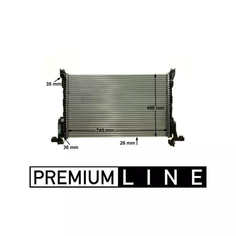 Radiateur, refroidissement du moteur MAHLE CR 85 000P